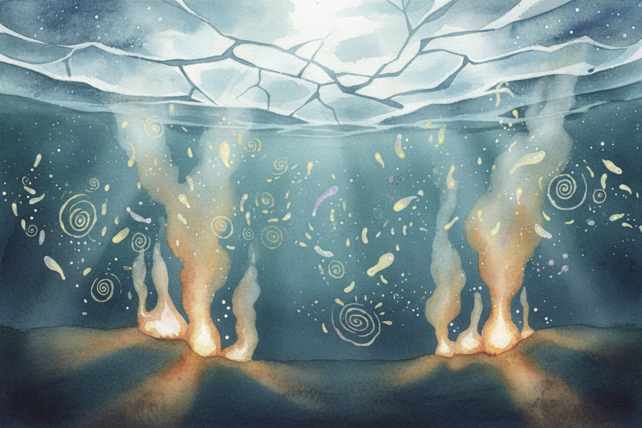 ~~But here's the thing:~~ life might not look like us. On Earth, life started simple — single-celled bacteria that didn'