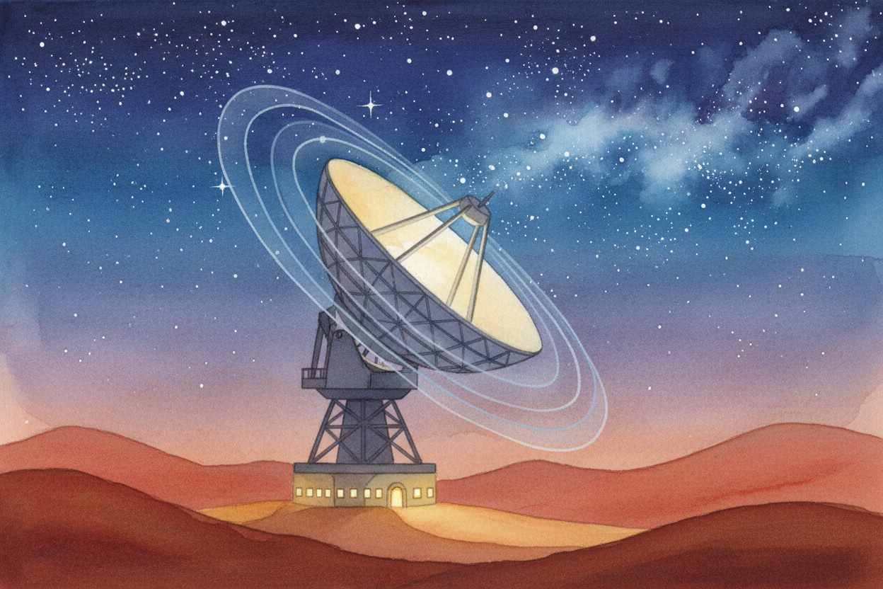 We've been listening. Since the 1960s, radio telescopes have been scanning the sky for patterns — a repeating signal, a 