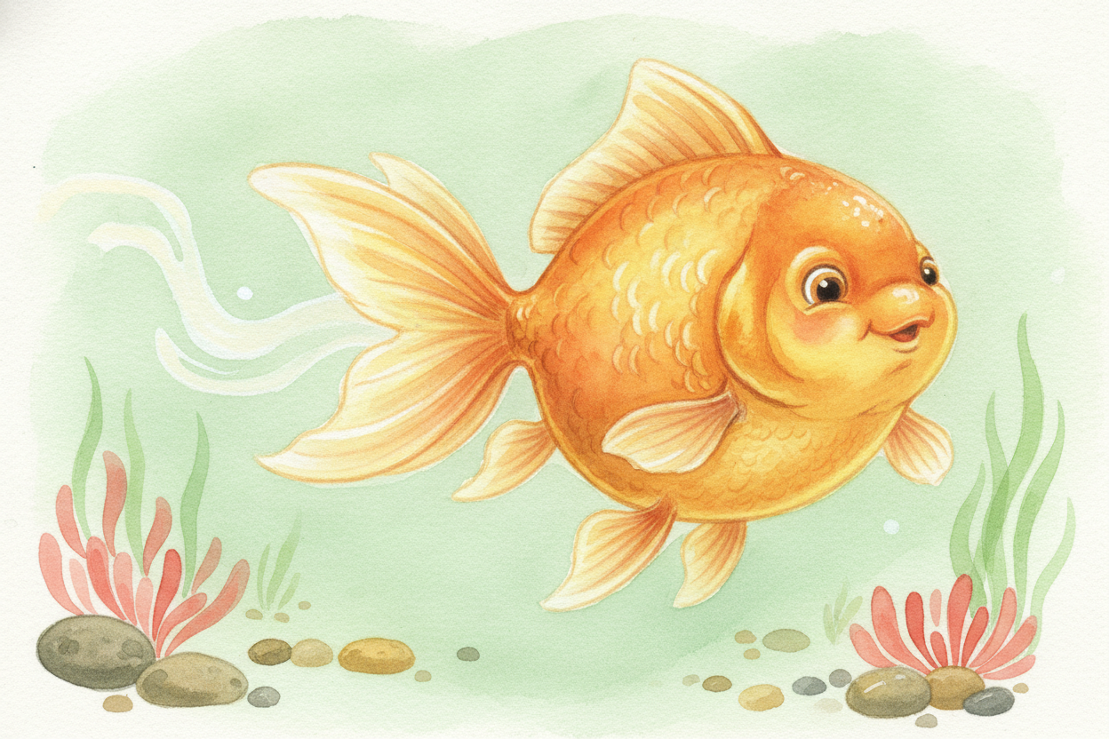 This fish has the **opposite problem**. It is never thirsty — it's **practically waterlogged**! So it almost never drink