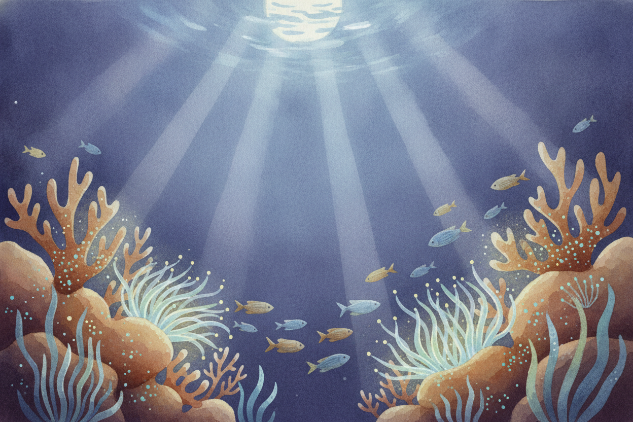~~Picture the ocean at midnight.~~ Every human on land is snoring into a pillow. But down here? The fish are still swimm
