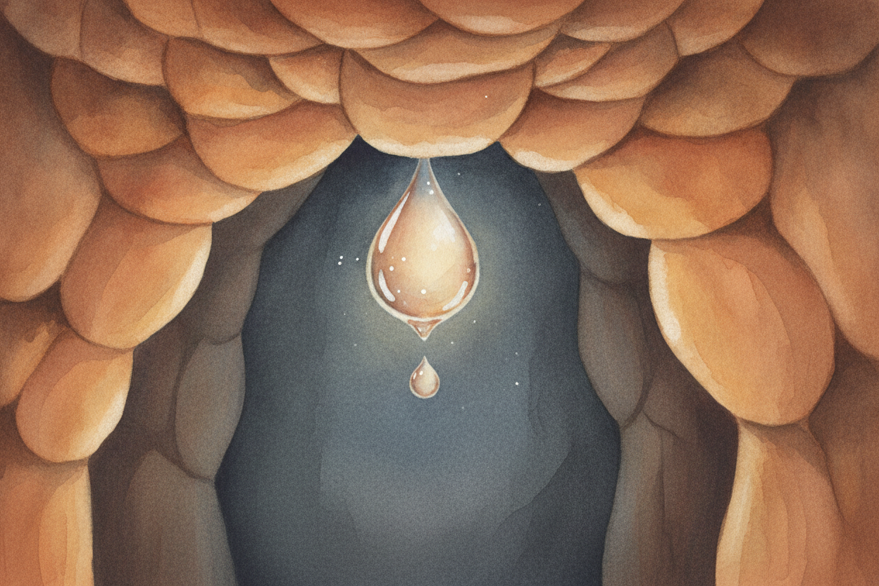 ~~But the water isn't done.~~ It's still dripping from the ceiling, and now it does *something wonderful in reverse*. Re