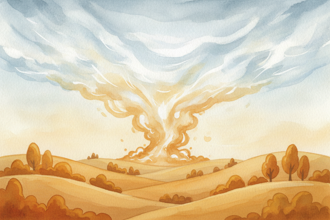 ~~The higher you go, the colder it gets.~~ And cold air is a _grumpy host_ — it can't hold onto vapor the way warm air c