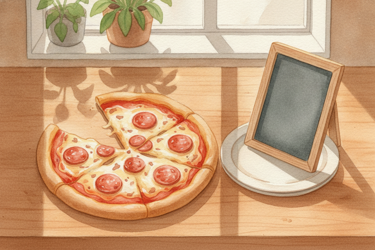 ~~Here is a riddle.~~ What does three-quarters of a pizza and the number 0.75 have in common? Everything, it turns out. 