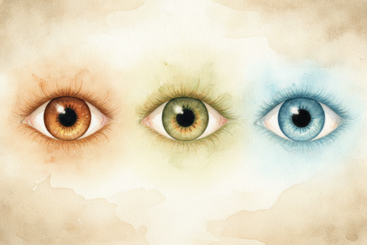 But what decides eye color in the first place? A brown pigment called ++melanin++ — *the same stuff that tans your skin*