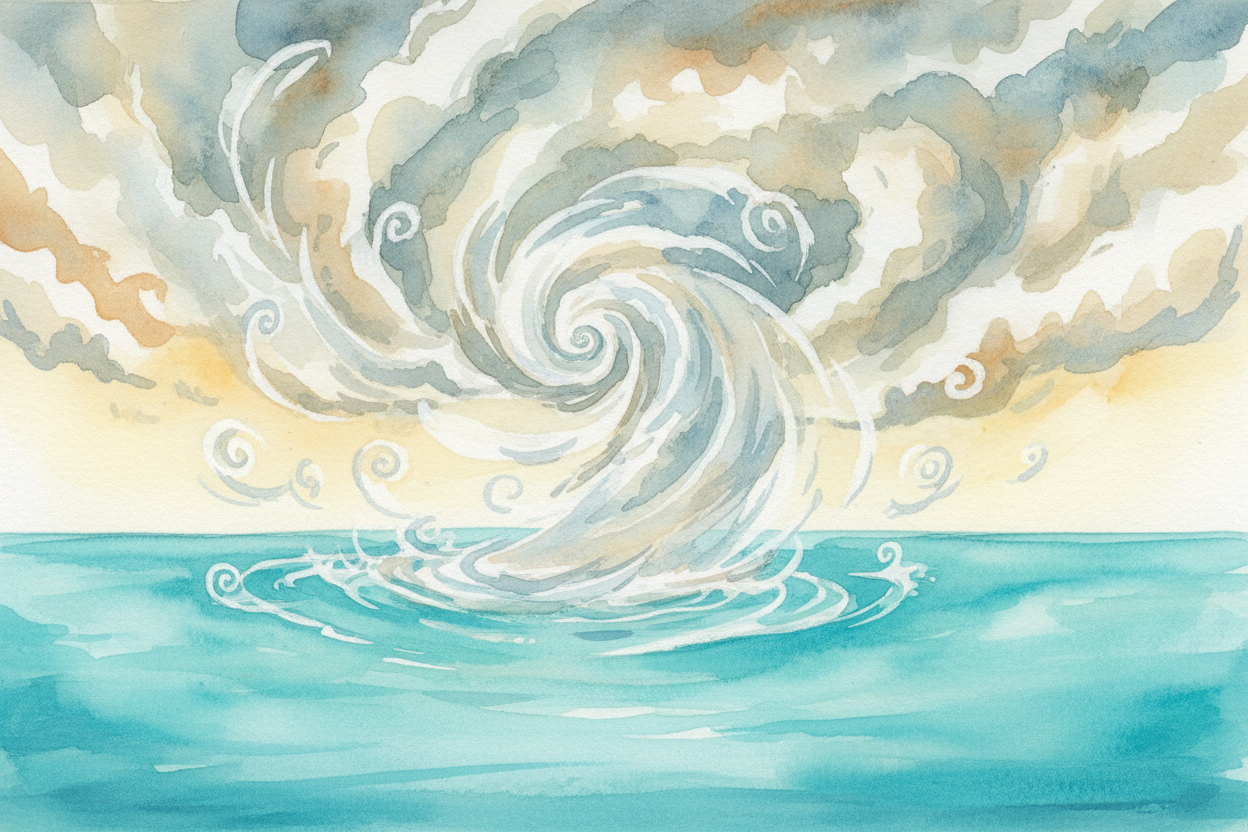Hurricanes are born over warm ocean water, where heat and moisture rise into the air and start spinning because of Earth