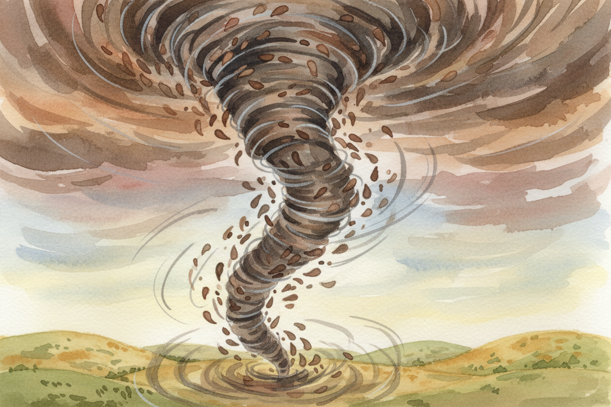 Hurricane winds usually top out around **150 to 180 miles per hour** in the strongest storms. Tornado winds can hit ~~30