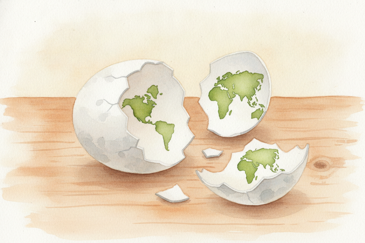 ~~Here's the secret.~~ The Earth's surface isn't one smooth shell. It's cracked into giant pieces called ++tectonic plat