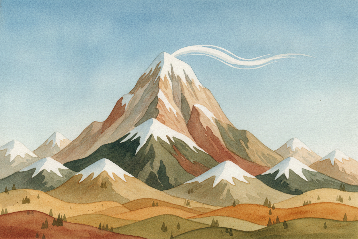 The Himalayas are still growing today, **a few centimeters every year**, because that collision never finished. India is