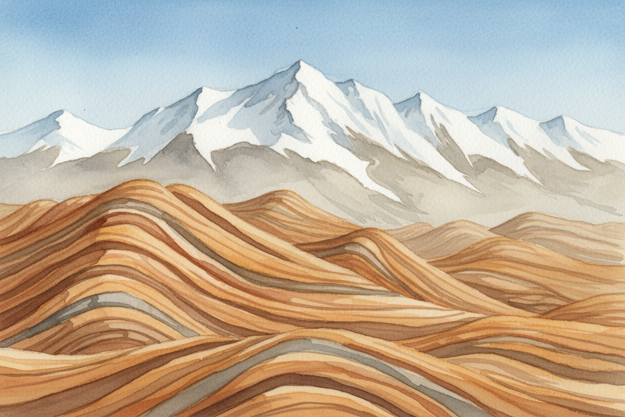 Mountains look like they've been standing forever — solid, still, ancient. ~~But here's the wild part:~~ they're **not f