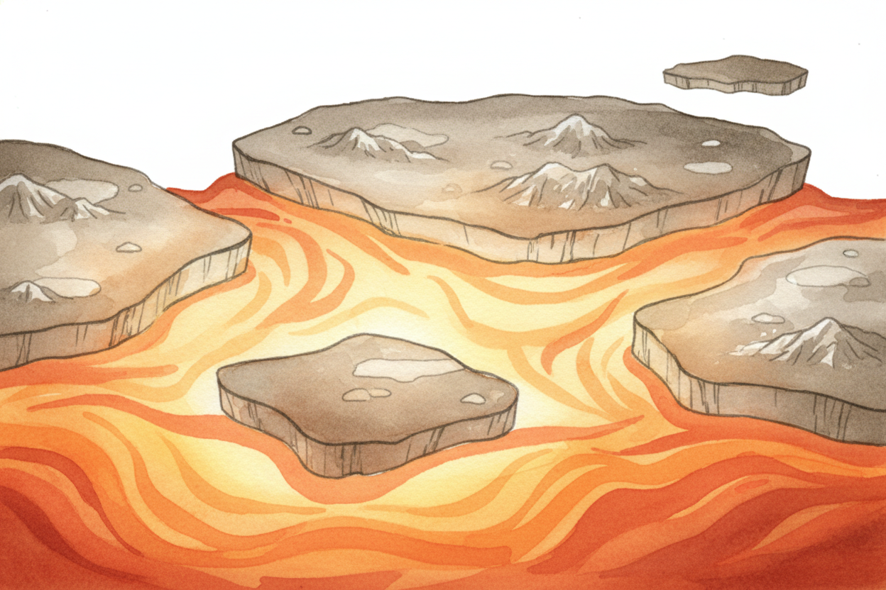 The secret is hiding under your feet. Earth's surface isn't one solid shell — it's cracked into enormous pieces called +