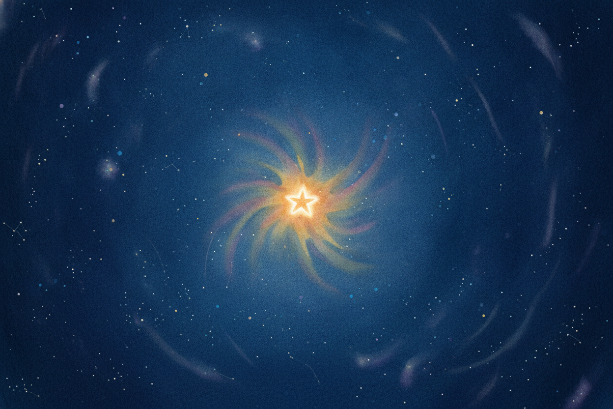 Keep going past the Sun, past all the planets, and you reach the next star. The light from it has been traveling for ove