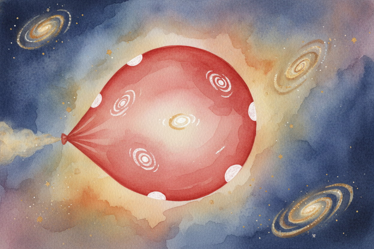 "But what's BEYOND the stars?" you ask, leaning in. Good question. ~~Here's the surprise:~~ space isn't sitting inside a