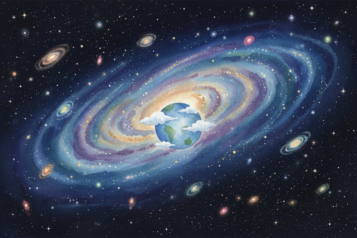 So how big is the universe? ~~Big enough that the question breaks our brains a little.~~ Big enough that light from dist