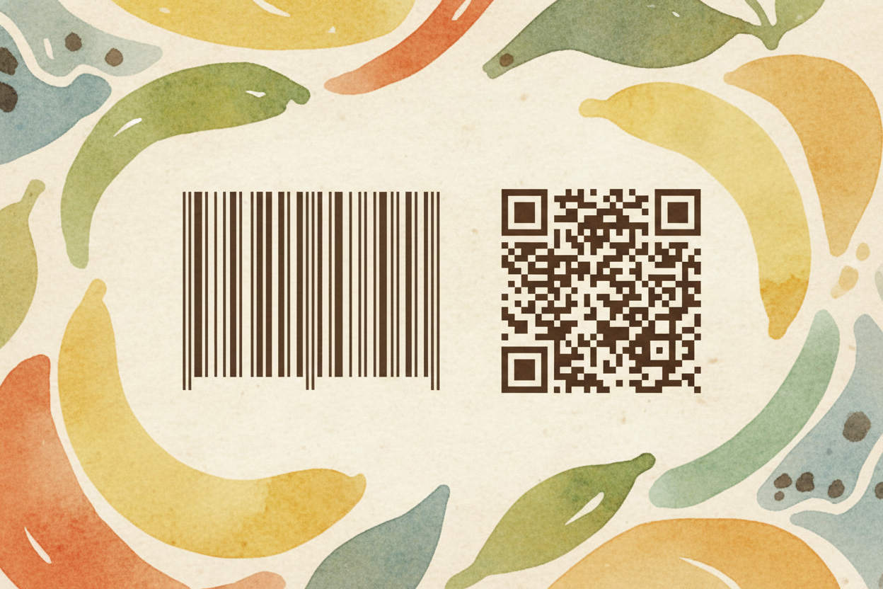 Some newer barcodes — ++QR codes++, those square pixelated patterns — DO hold more information directly inside them, lik