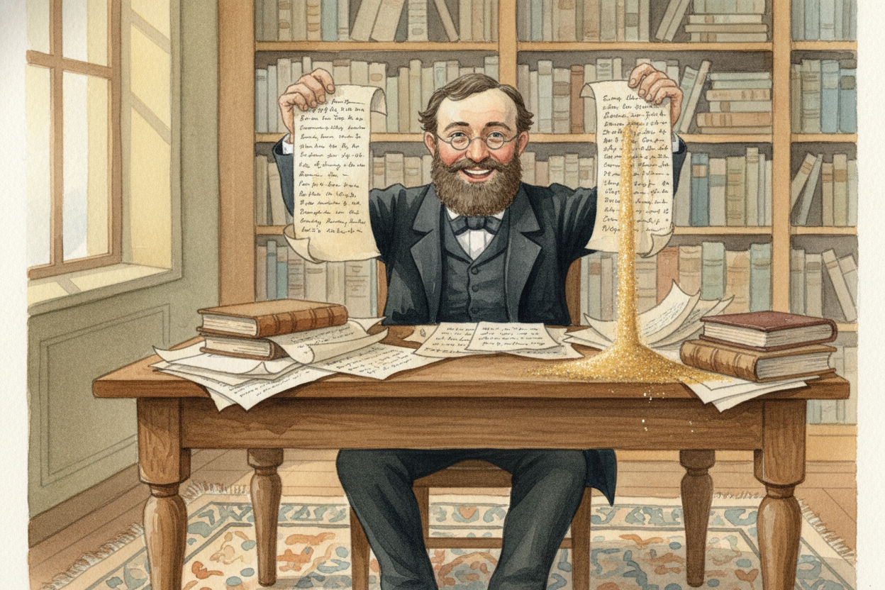 A mathematician named ++Georg Cantor++ figured this out in the 1800s. He proved that you **can't match every decimal num