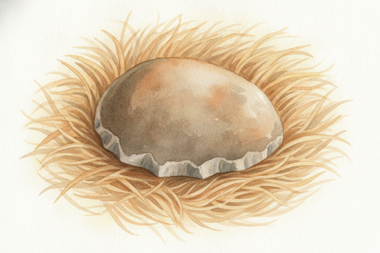 The earliest tools were beautifully no-nonsense. A chunk of stone with a few flakes knocked off one edge — that's it, th