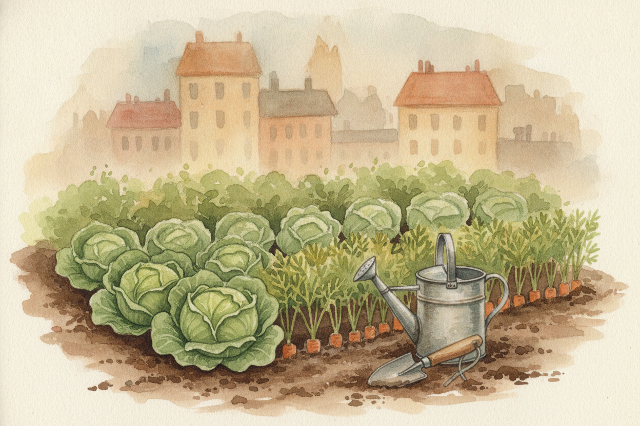 Then there were the gardens. With so much farmland needed for the war, people were asked to grow their own vegetables an