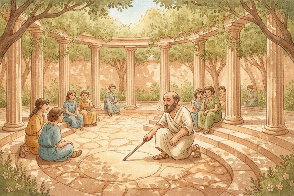 ++Socrates++ never wrote a book, but his student ++Plato++ did — lots of them. Plato loved the idea that behind every me