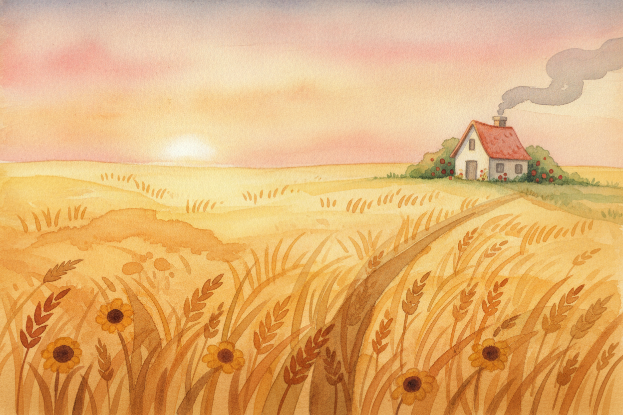 ~~So no single hero invented farming.~~ It crept in slowly — *a spilled seed, a clever guess, a saved handful of the bes