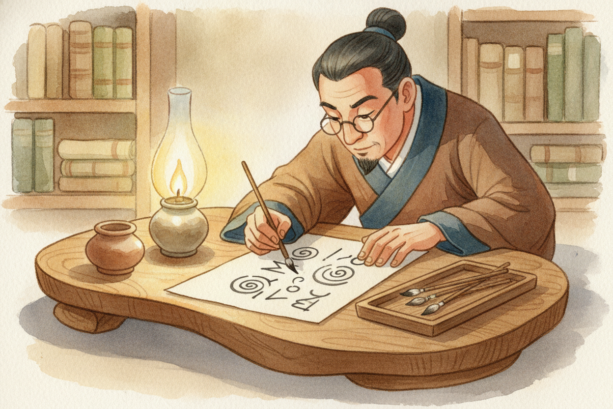 하지만 **가장 강력한 여행자**는 *종이 위의 글*이었어요. 숫자, 별자리표, 부러진 뼈를 맞추는 방법, 더 나은 물레방아 설계도 _같은 것들 말이에요._ 아이디어가 한 번 글로 적히면, 그것은 베껴 쓸 수 있었어