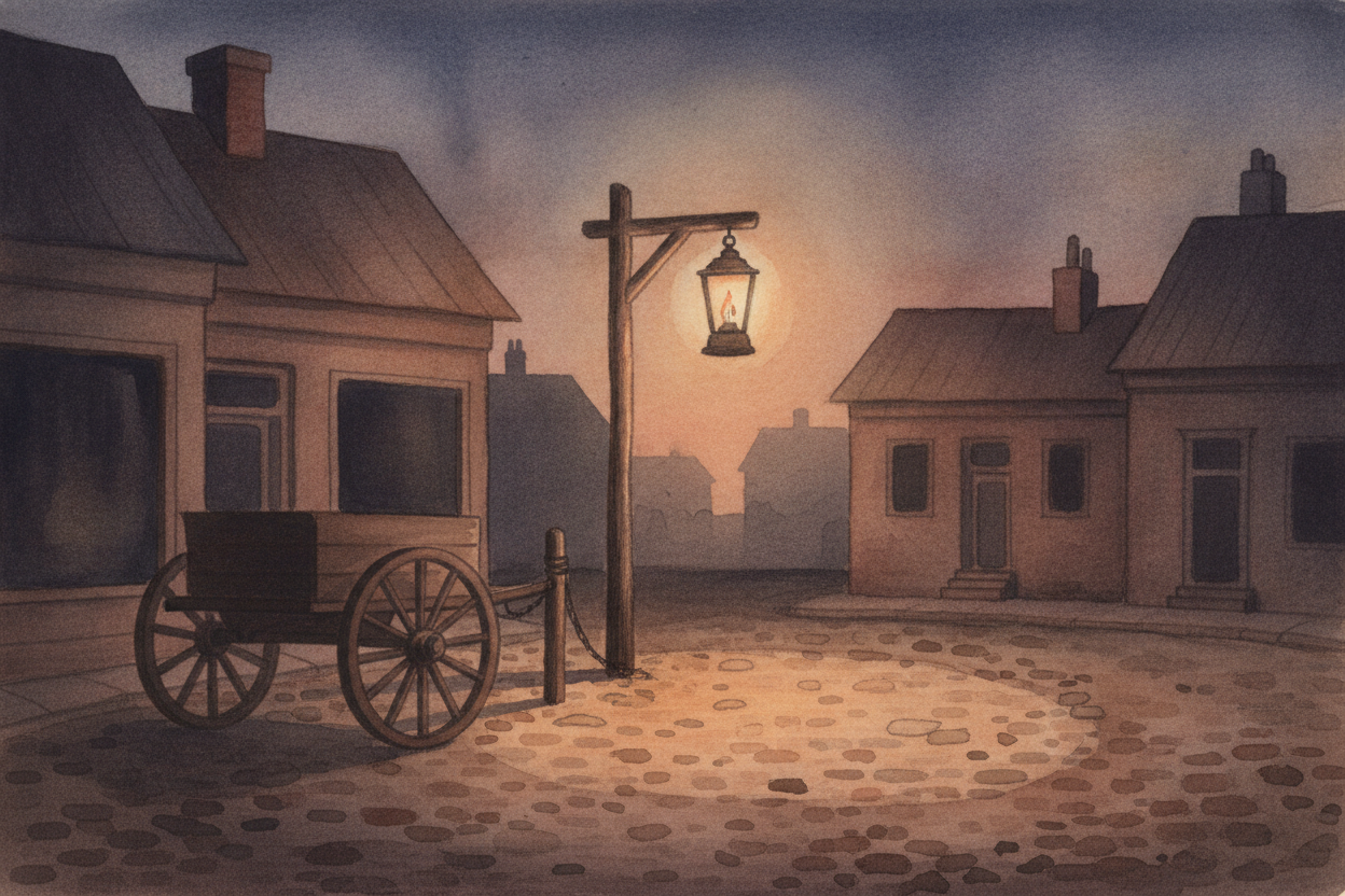 ~~Picture America in the 1870s.~~ When the sun went down, **the whole country basically clocked out**. If you wanted to 