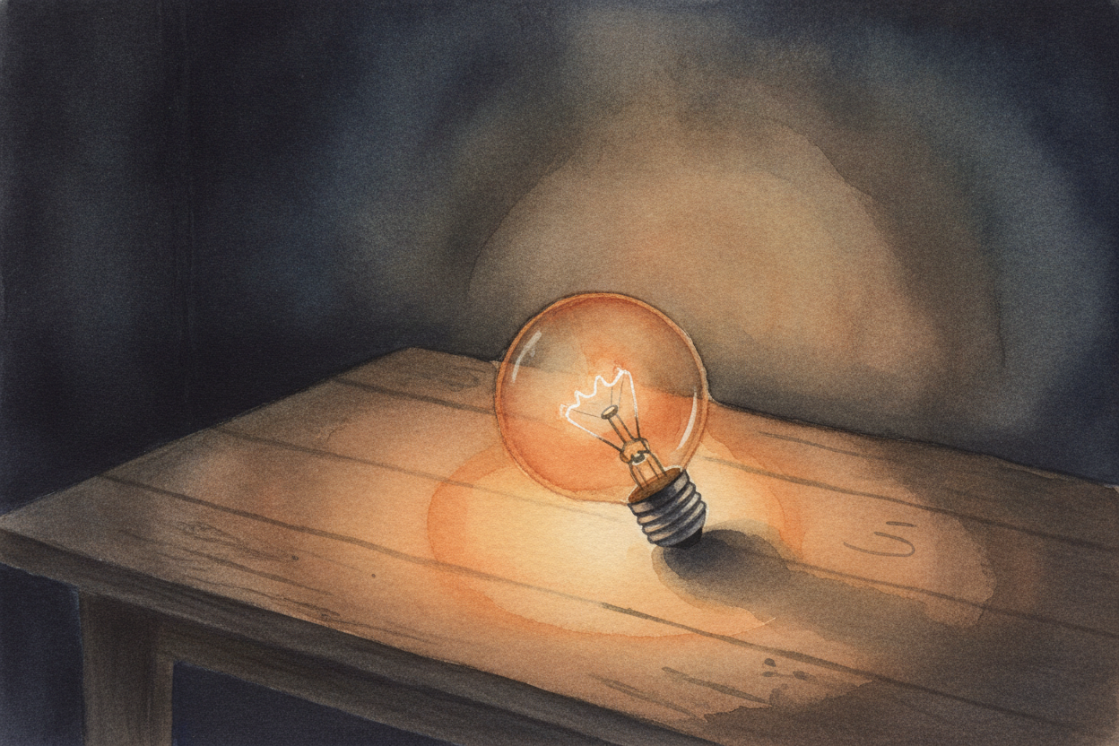 First, the light bulb. ++Thomas Edison++ didn't invent the very first one, but in 1879 he made one that **glowed steadil
