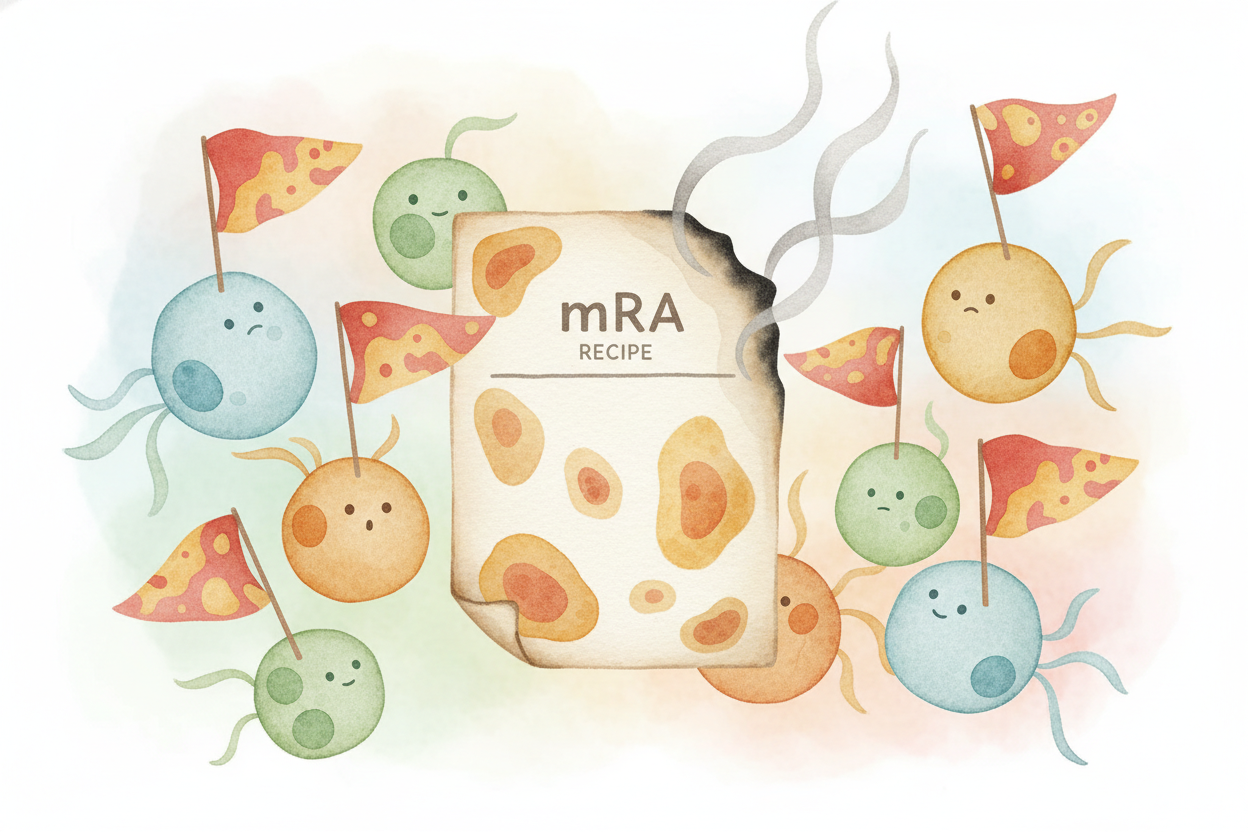 Lovely idea. Except for years ~~it flat-out failed~~. When you put plain lab-made mRNA into a body, the body panicked. I