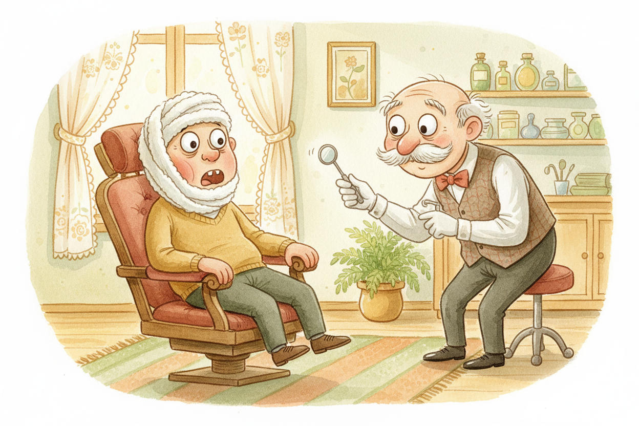 Imagine going to a dentist ~~two hundred years ago~~. No shots to numb your mouth. No sleepy gas. Just you, a chair, and