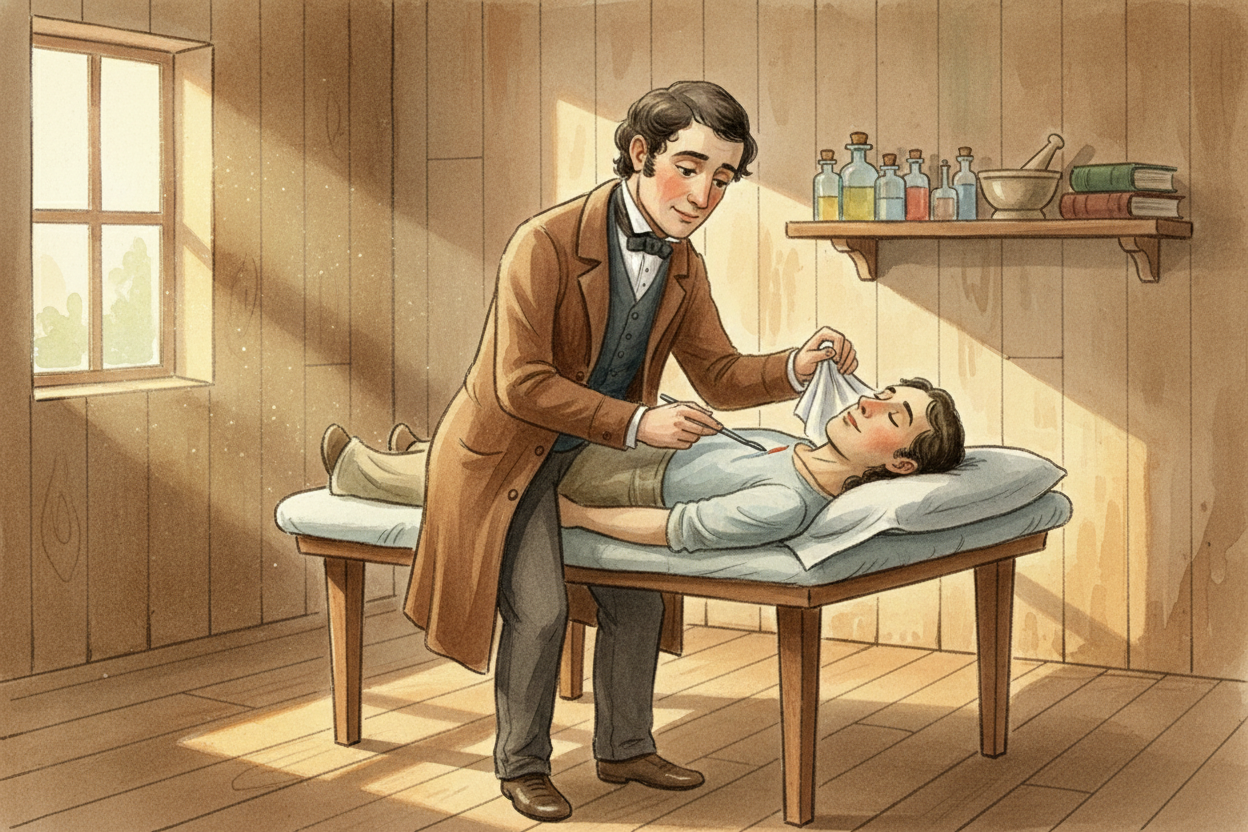 Meanwhile, a doctor named ++Crawford Long++ in Georgia had been using ether — another gas that made people loopy — at hi