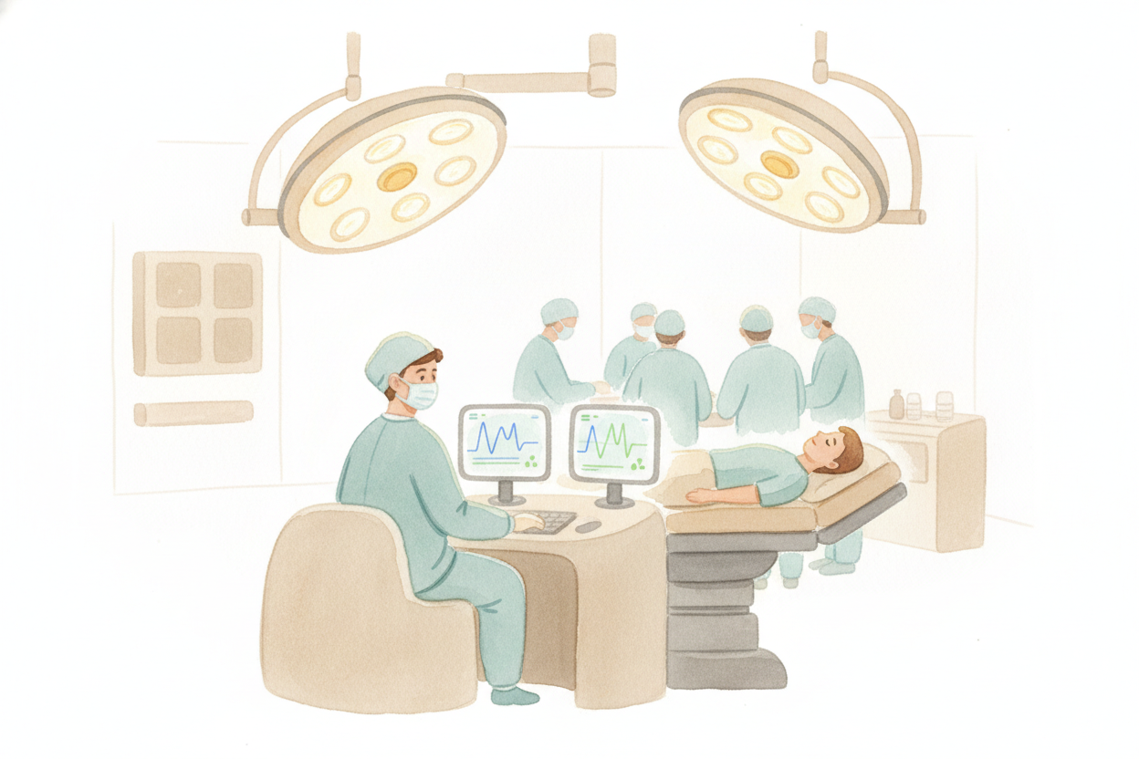 Today's anesthesia is much more precise. Anesthesiologists use computers, sensors, and a whole menu of drugs to keep pat