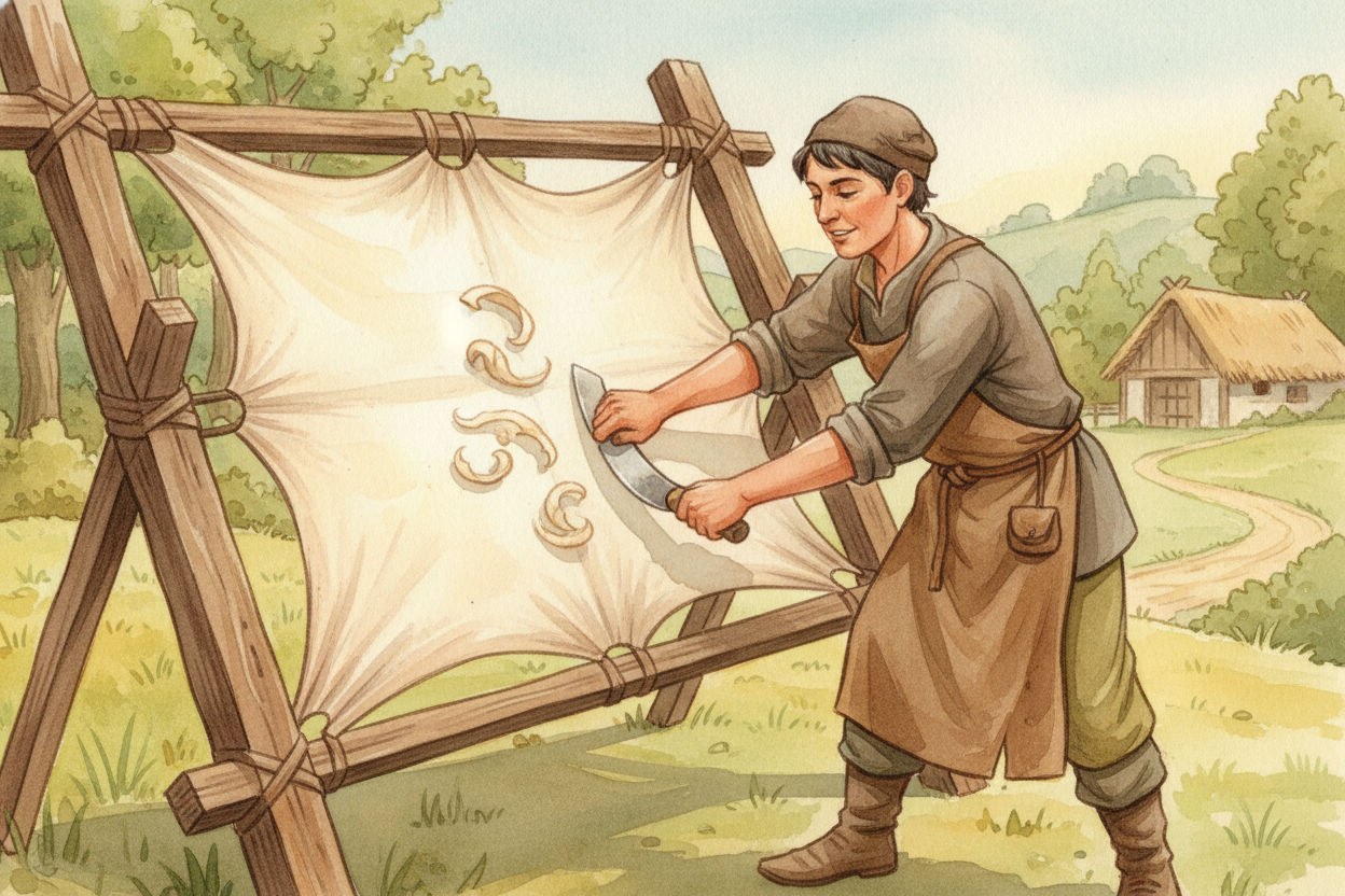 First, you needed something to write on. In ++Europe++, that meant animal skin — usually from calves, goats, or sheep. T