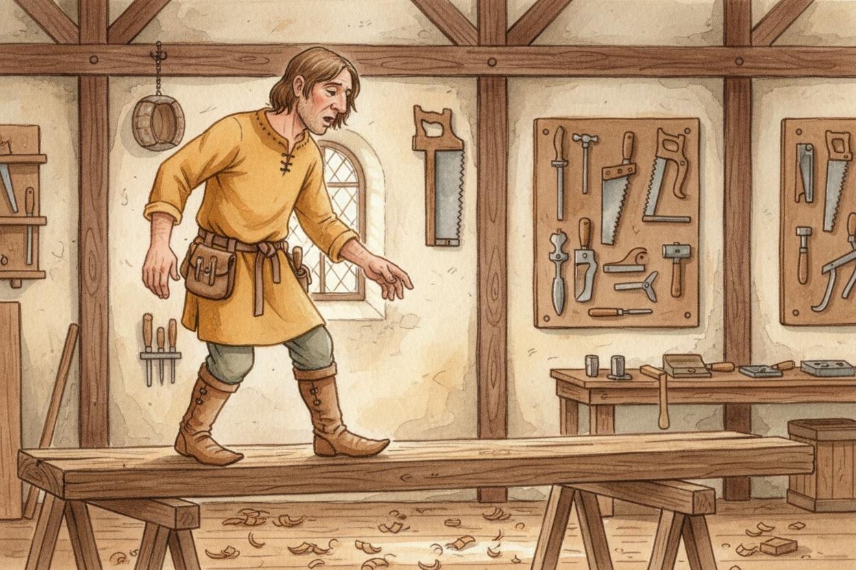 Your foot worked the same way. In ++medieval England++, a "foot" was **literally the length of a man's foot** — *about t