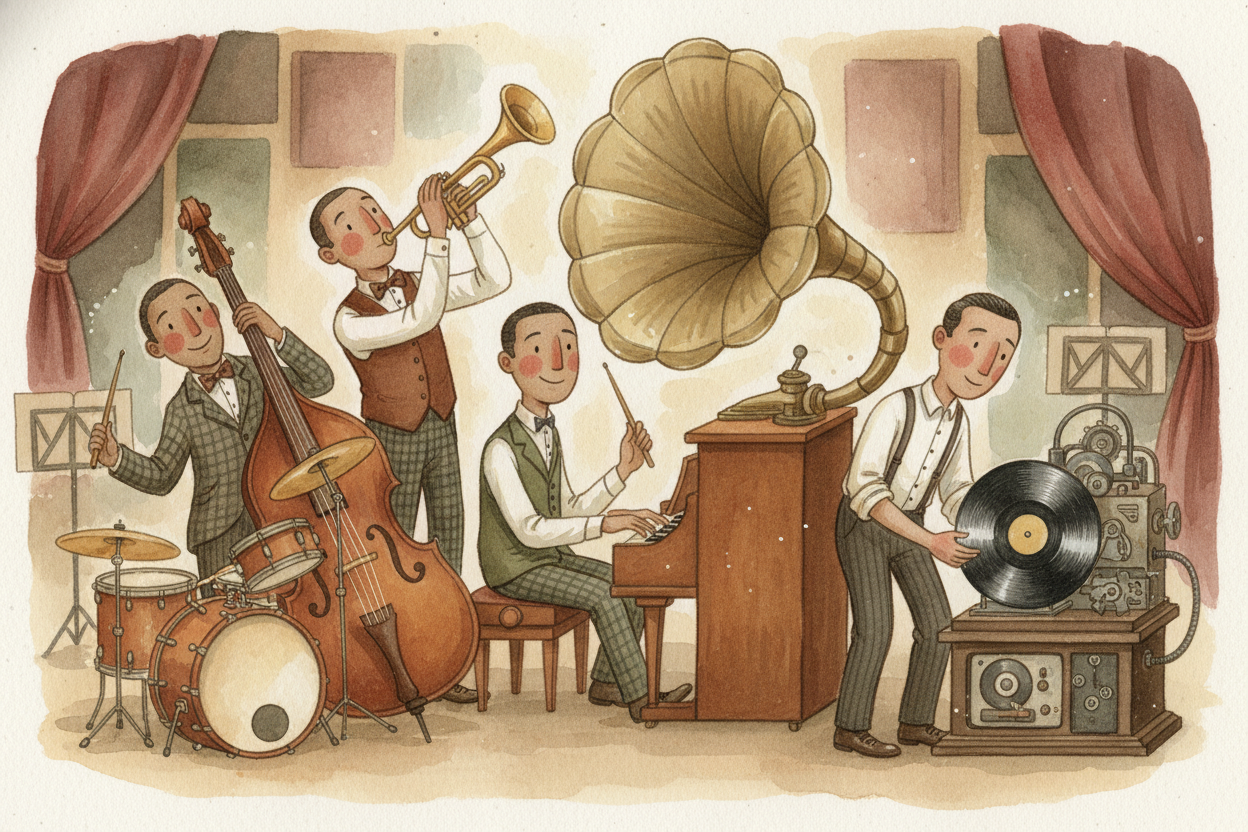 ++Edison's++ tinfoil wore out fast, so inventors switched to wax cylinders you could play hundreds of times. By the 1920