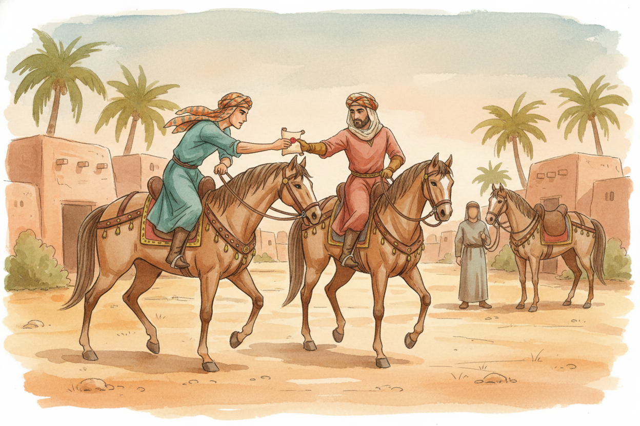 But what if the message was urgent and the distance was huge? ++Ancient Persians++ invented relay systems: a *chain of r