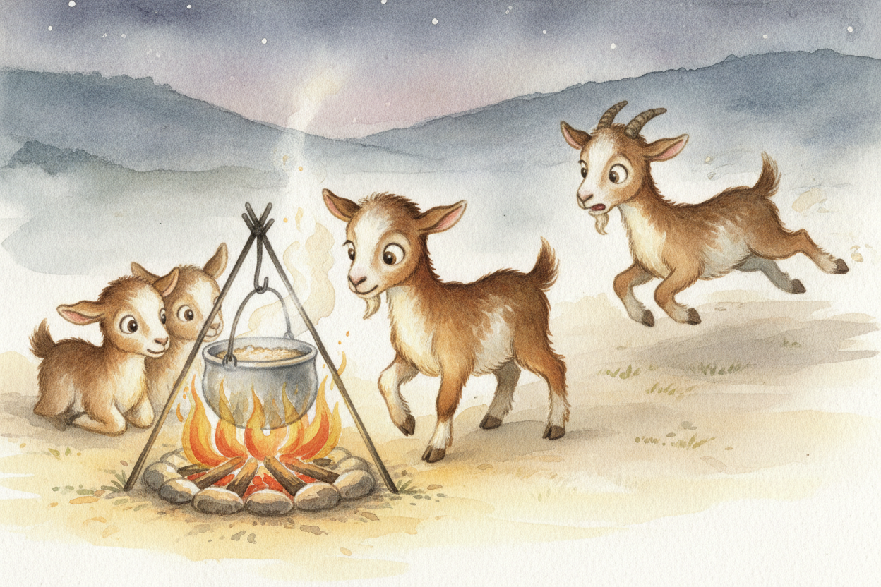 ~~It probably started with dinner.~~ Hunters caught wild animals, and sometimes they kept **the calmest babies** alive i