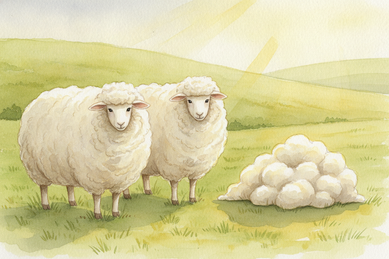~~People kept nudging in other ways, too.~~ They picked which animals could have babies together — the woolliest sheep w