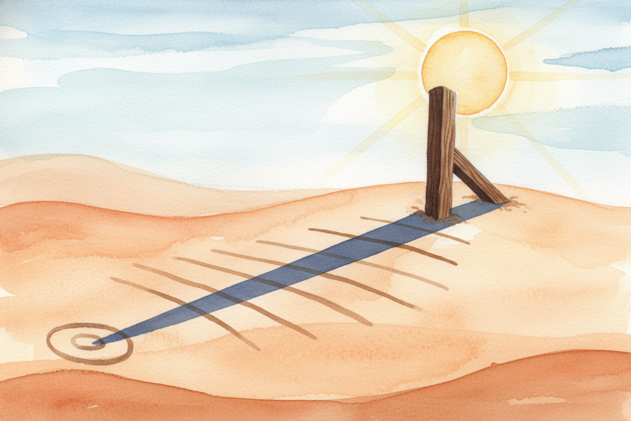 But "midday" isn't precise enough if you need to meet someone. So around 3,500 years ago, the ++Egyptians++ invented the