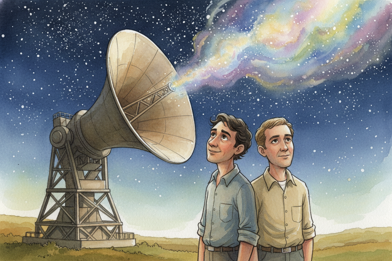 ~~So the static wasn't a broken wire or a pigeon problem.~~ Penzias and Wilson had accidentally tuned in to **the oldest