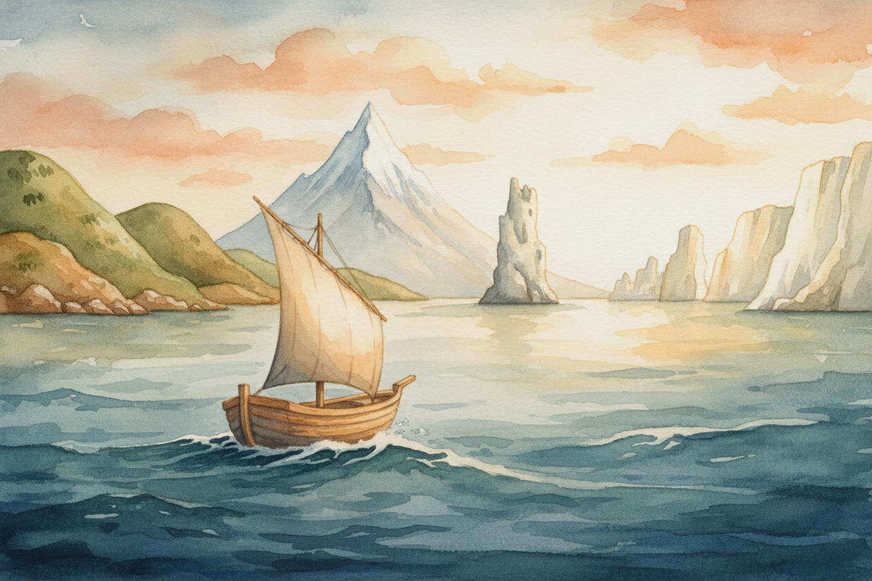 The first trick was simple: stay close to the coast and watch the land. Sailors hugged the shoreline like kids holding t
