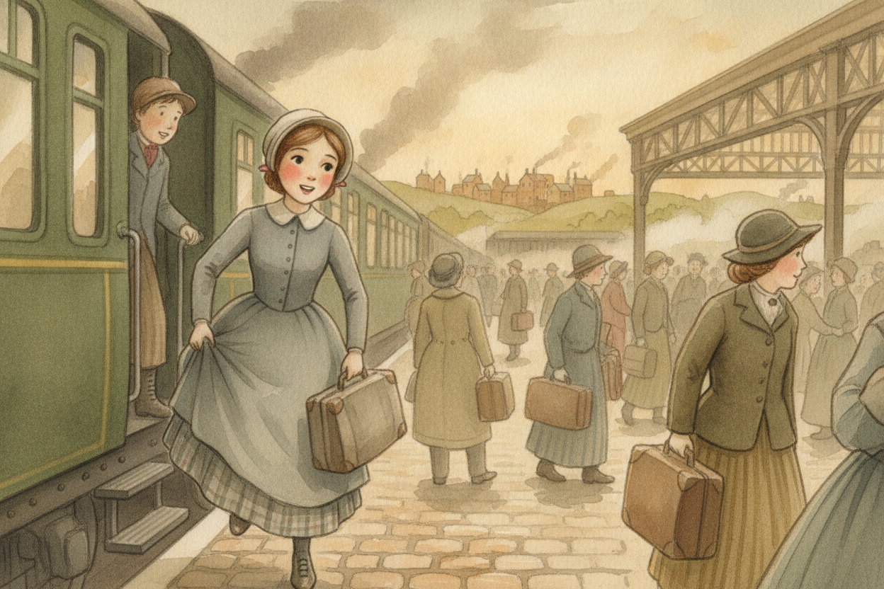 ~~Now picture what this meant~~ for an ordinary person. Before the railway, most people **lived and died within a few mi