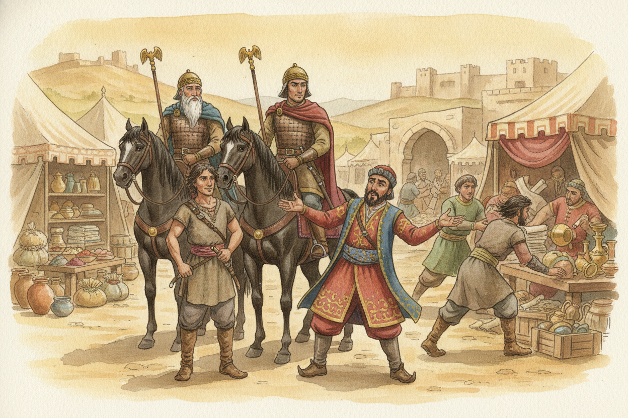 ~~Now, what stops a governor from getting greedy~~ and pretending HE'S the king? The Persians had a **sly answer**. Trav