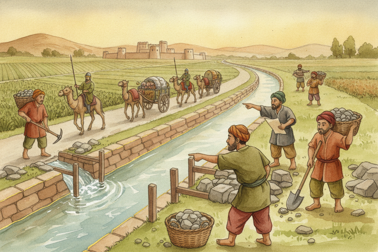 ~~Here's the part that really held it all together:~~ the Persians **didn't just take, they built**. Canals, roads, irri