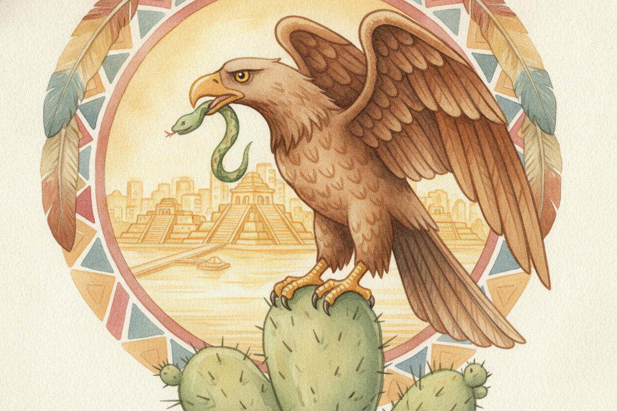 And that eagle on the cactus, the one that started it all? ~~The Mexican people never forgot it.~~ Today, **that very sa