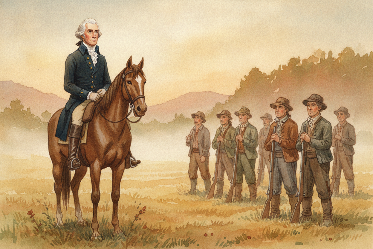 Soon the arguing turned into fighting. ~~The first shots rang out in 1775~~, and the colonies scrambled to build an army