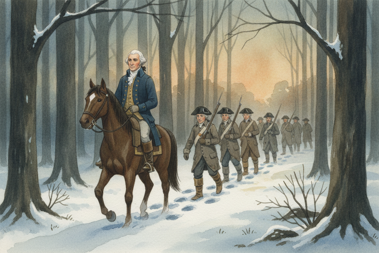 ~~Here's the secret~~ to Washington's whole plan: he mostly tried **NOT to lose**. The British wanted one big, dramatic 