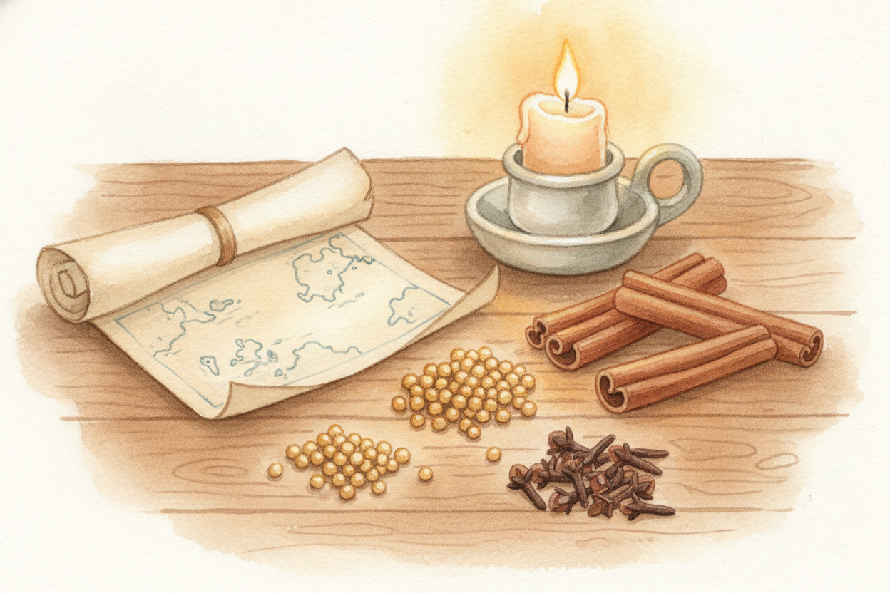 ~~Why bother sailing into the unknown at all?~~ **Mostly because of spices.** Pepper, cinnamon, and cloves grew far away