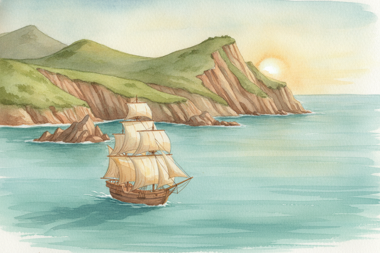 Portuguese sailors went first, creeping down the long coast of Africa, year after year, a little farther each time. Even