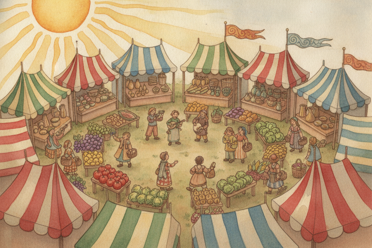 Today we still gather to buy, swap, and show off our best work — at ++street markets, county fairs, and giant trade show