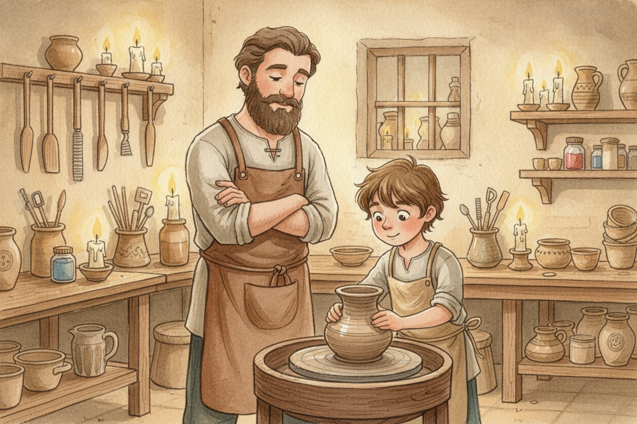 Inside the towns, workers teamed up into ++guilds++ — clubs for everyone who did the same job. Bakers joined the bakers'