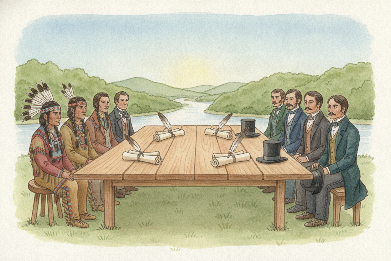 As the young ++United States++ grew, its leaders wanted more room — more land for farms, towns, and railroads stretching